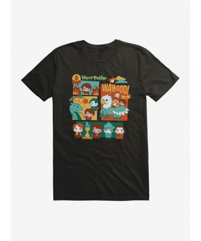 Harry Potter Comic Style First Four Films T-Shirt $7.27 T-Shirts