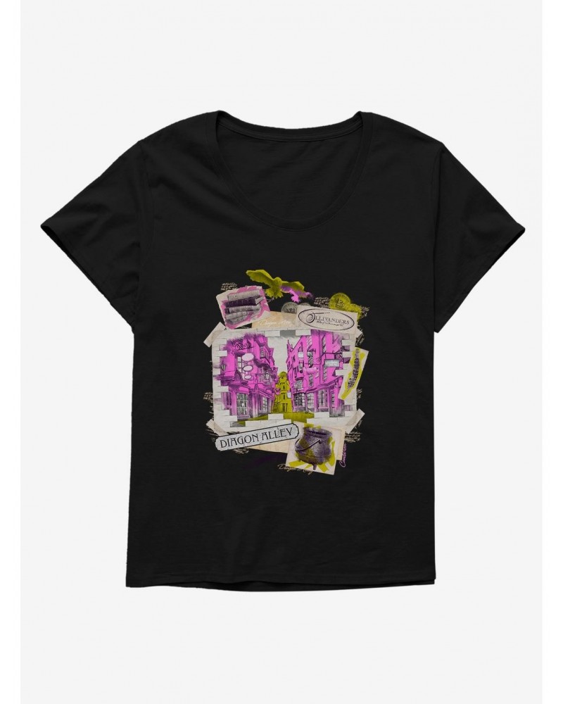 Harry Potter Diagon Alley Scrapbook Girls T-Shirt Plus Size $7.40 T-Shirts