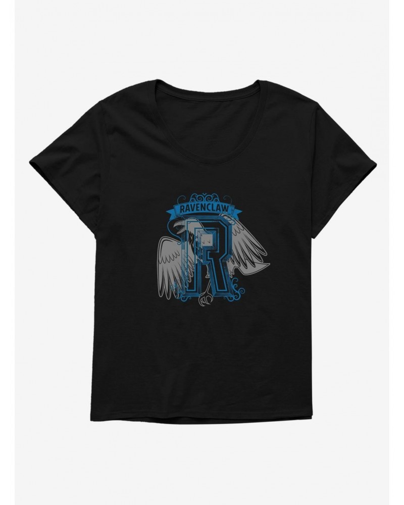 Harry Potter Ravenclaw Letterman Girls T-Shirt Plus Size $7.86 T-Shirts