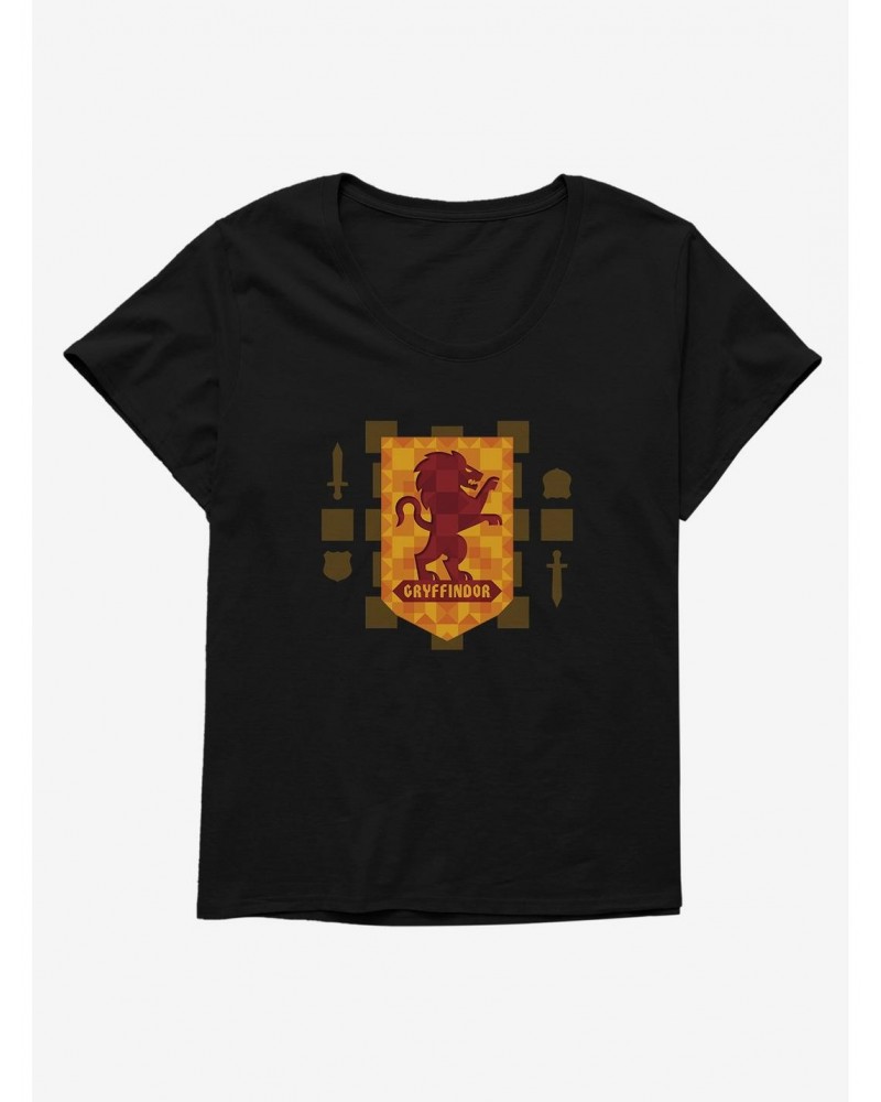 Harry Potter Gryffindor House Crest Girls T-Shirt Plus Size $9.02 T-Shirts