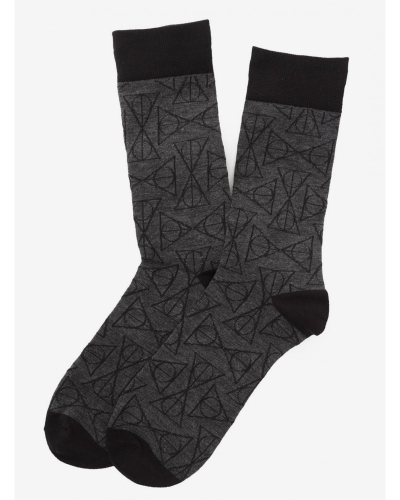 Harry Potter Deathly Hallows Black Socks $8.16 Socks