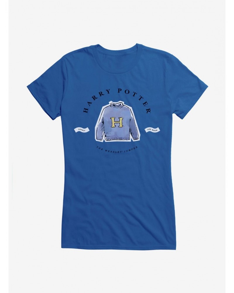 Harry Potter Watercolor Weasley Jumper Girls T-Shirt $9.56 T-Shirts