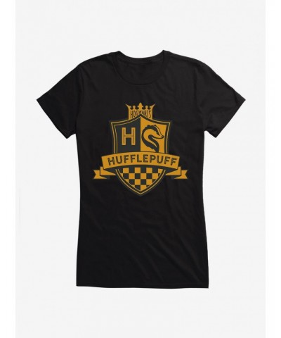 Harry Potter Hufflepuff House Crest Girls T-Shirt $6.97 T-Shirts
