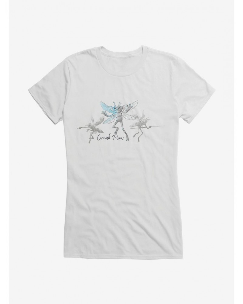 Harry Potter Cornish Pixie Illustrated Girls T-Shirt $8.96 T-Shirts