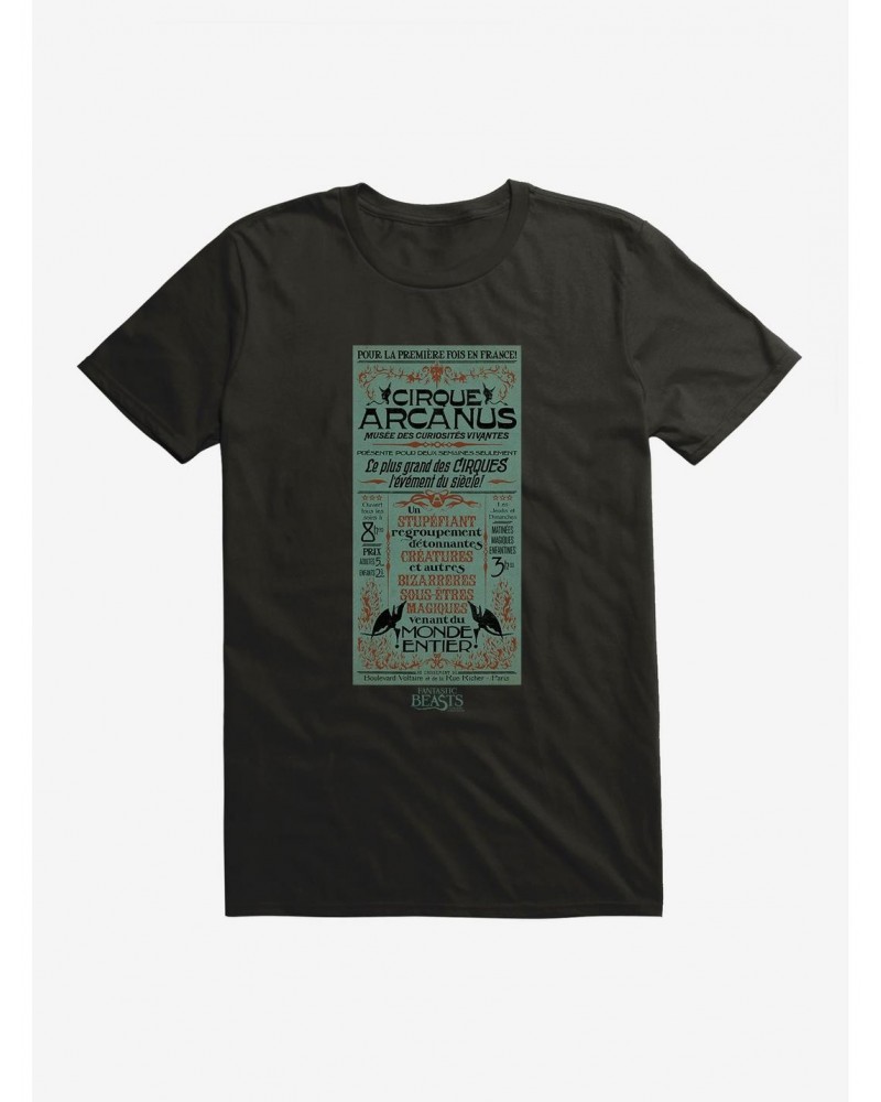 Fantastic Beasts Cirque Arcanus Poster T-Shirt $7.84 T-Shirts