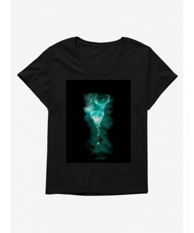 Harry Potter Stag Patronus Wand Girls T-Shirt Plus Size $11.10 T-Shirts