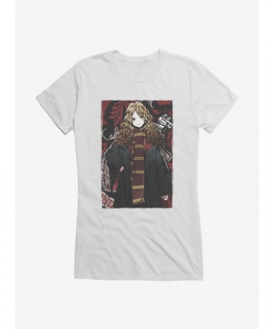Harry Potter Hermione Frame Anime Style Girls T-Shirt $8.96 T-Shirts