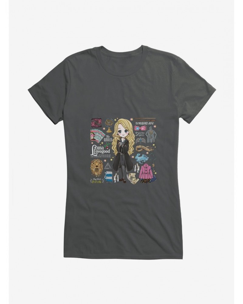 Harry Potter Stylized Luna Icons Girls T-Shirt $6.77 T-Shirts