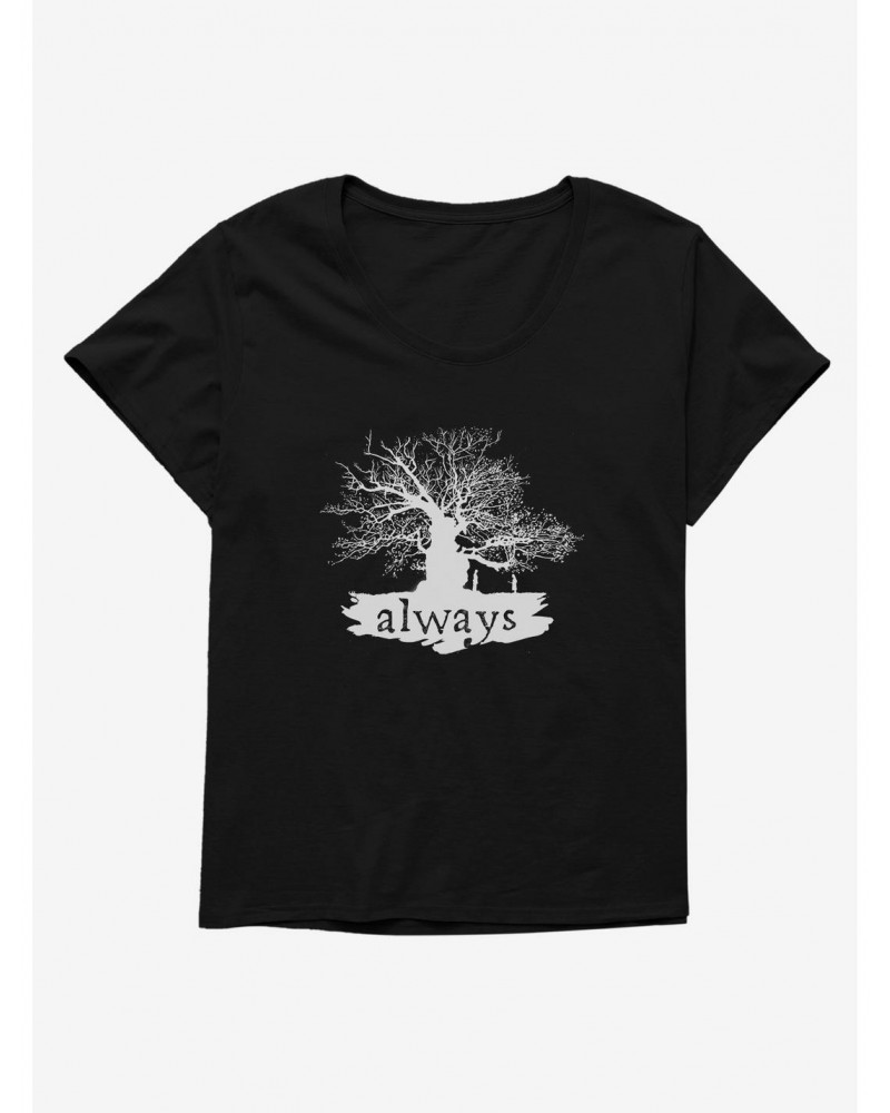 Harry Potter Silhouette Always Girls T-Shirt Plus Size $9.25 T-Shirts