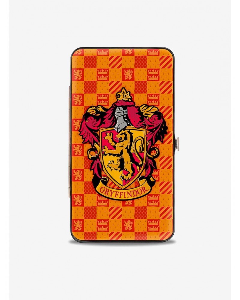 Harry Potter Gryffindor Crest Heraldry Checkers Hinged Wallet $8.57 Wallets