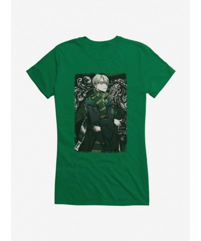Harry Potter Draco Frame Anime Style Girls T-Shirt $7.17 T-Shirts