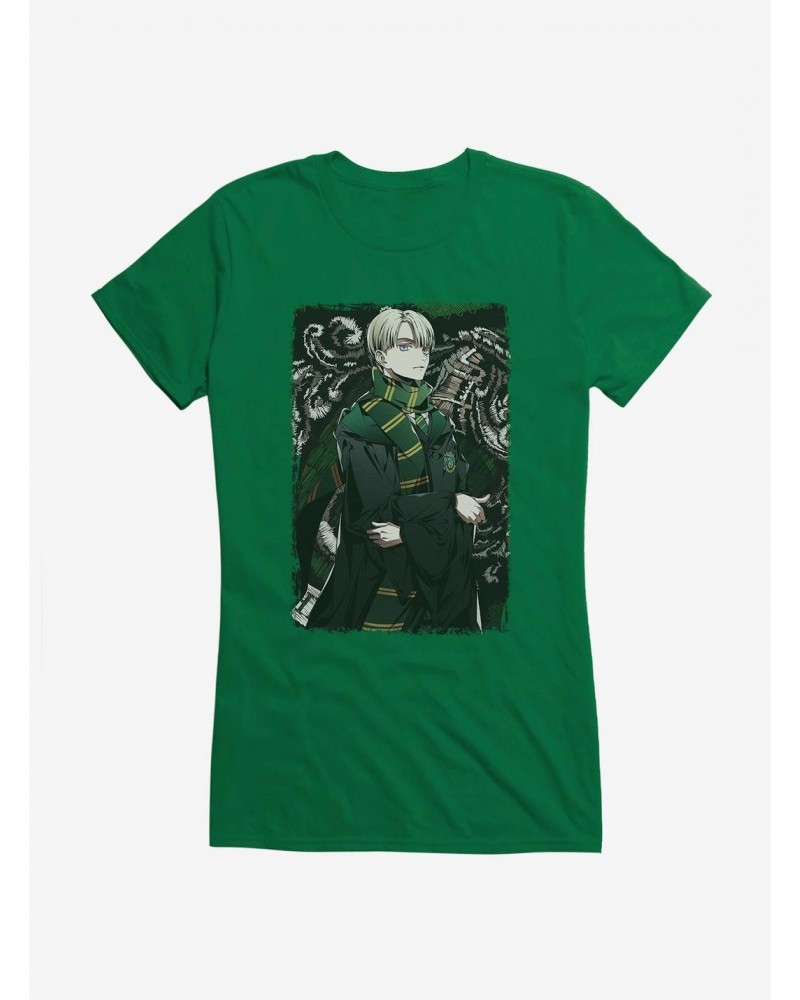 Harry Potter Draco Frame Anime Style Girls T-Shirt $7.17 T-Shirts