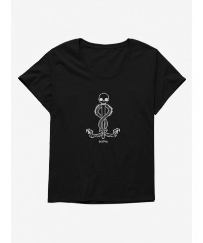 Harry Potter Simple Dark Mark Girls T-Shirt Plus Size $9.02 T-Shirts