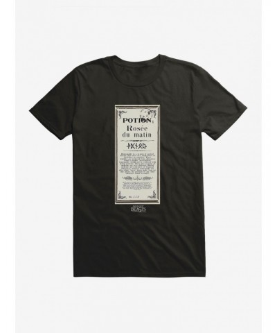 Fantastic Beasts Herbology Potion du Matin Script T-Shirt $5.93 T-Shirts