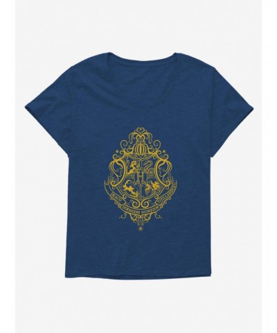 Harry Potter Hogwarts Crest Abstract Girls T-Shirt Plus Size $9.48 T-Shirts