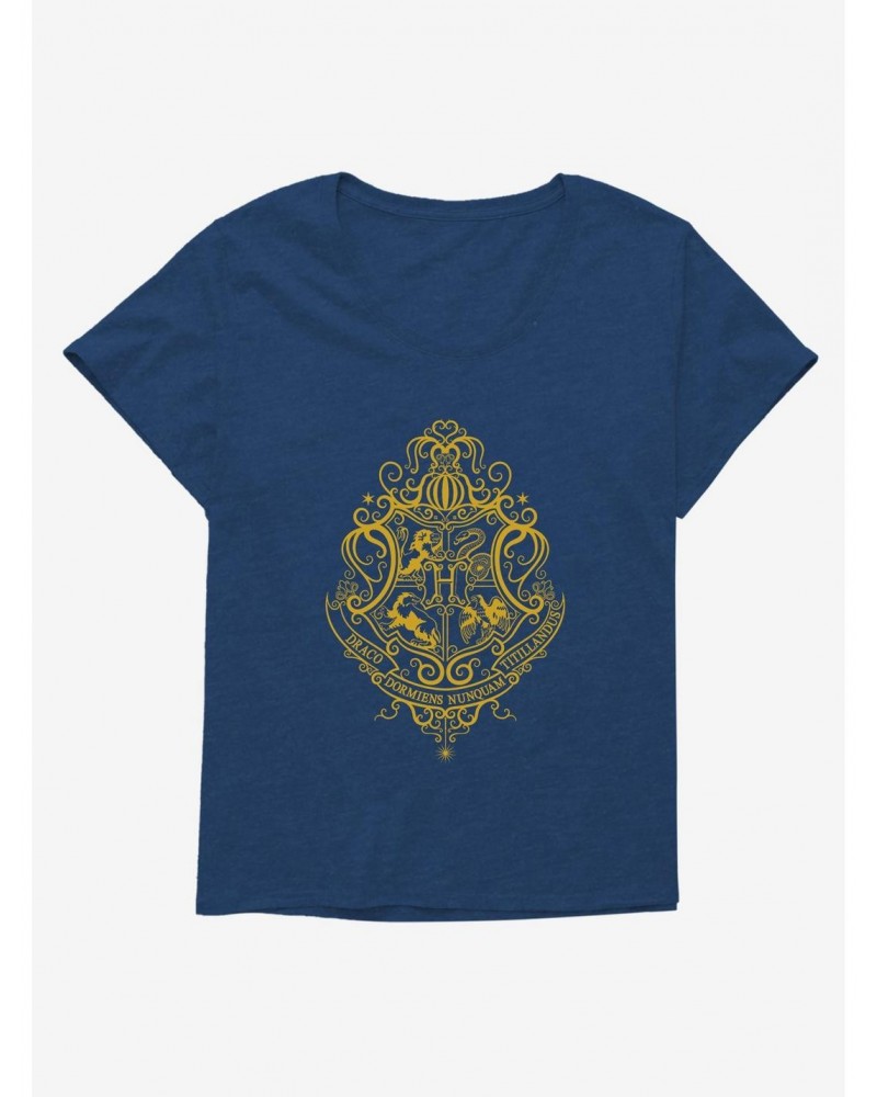 Harry Potter Hogwarts Crest Abstract Girls T-Shirt Plus Size $9.48 T-Shirts