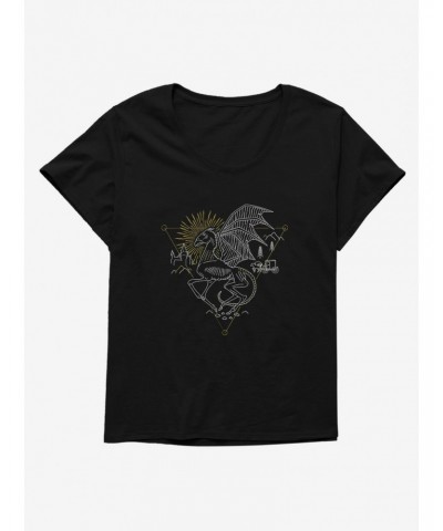 Harry Potter Thestral Glow Girls T-Shirt Plus Size $11.33 T-Shirts