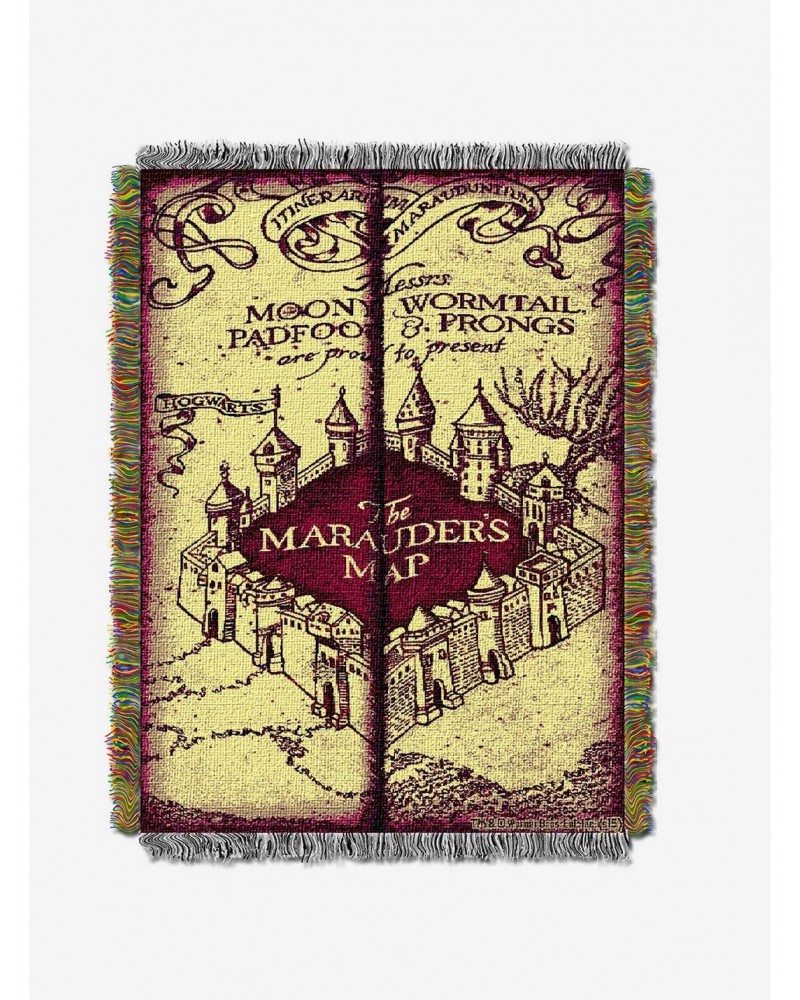 Harry Potter Marauders Map Tapestry Throw $18.41 Throws