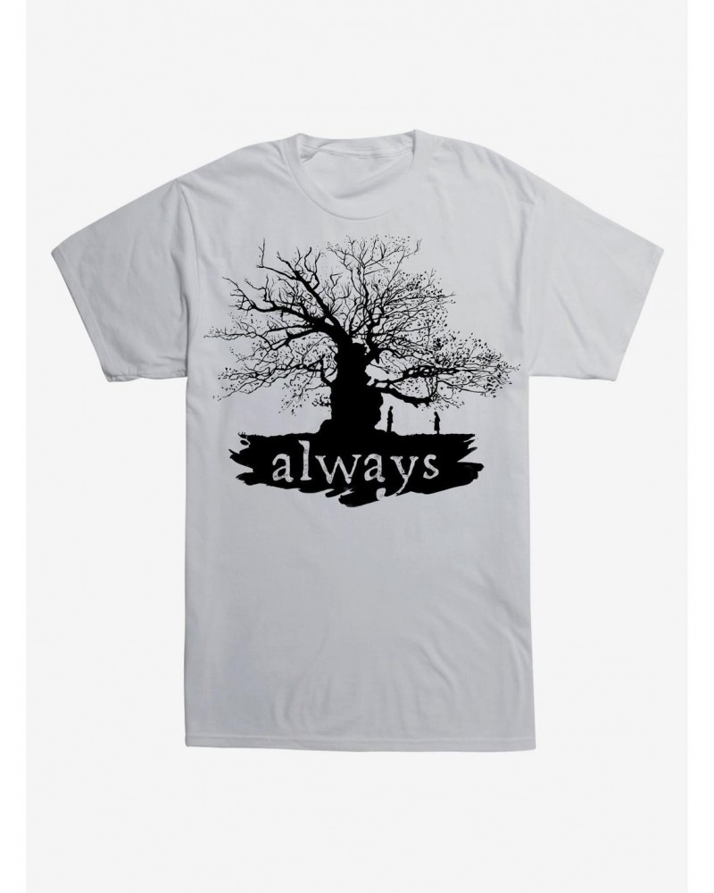 Harry Potter Always Tree Black T-Shirt $8.80 T-Shirts