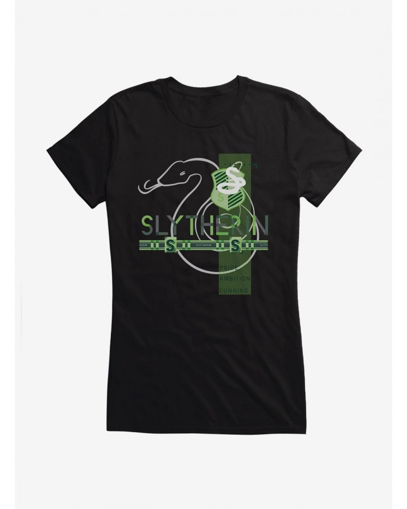 Harry Potter Slytherin Icons Girls T-Shirt $7.57 T-Shirts