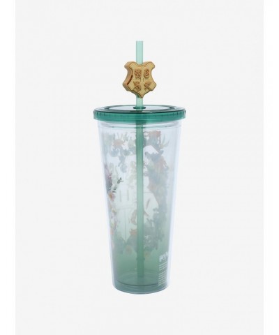 Harry Potter Hogwarts Floral Acrylic Travel Cup $5.27 Cups