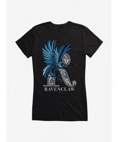 Harry Potter Ravenclaw Classic Geometric Letter Girls T-Shirt $8.37 T-Shirts