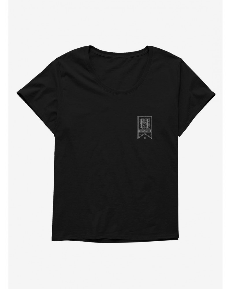 Harry Potter Hufflepuff Pocket Girls T-Shirt Plus Size $10.64 T-Shirts