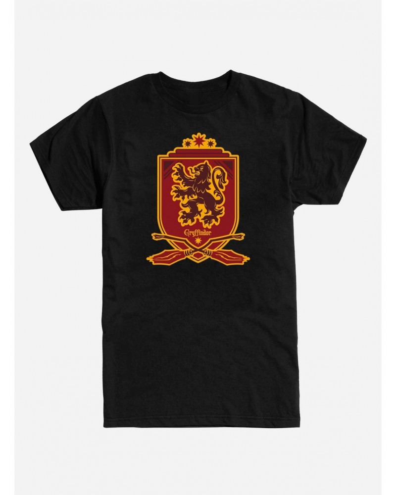 Harry Potter Gryffindor Quidditch Crest T-Shirt $8.41 T-Shirts