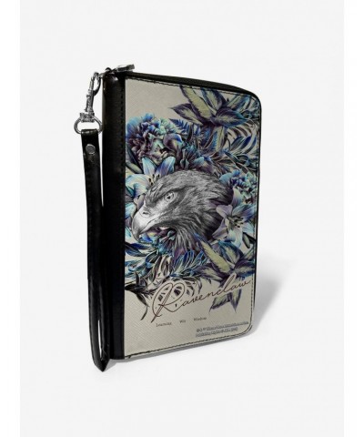 Harry Potter Ravenclaw Floral Sketch Zip Around Wallet $17.10 Wallets