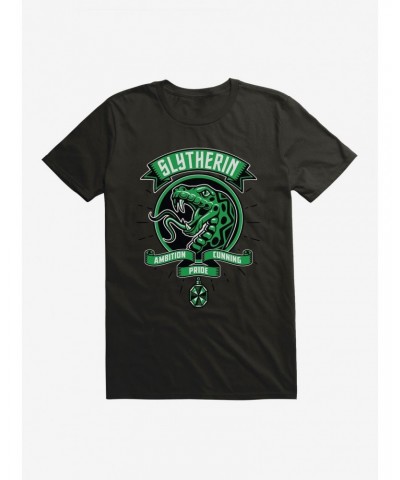 Harry Potter Slytherin House Patch Art T-Shirt $8.80 T-Shirts