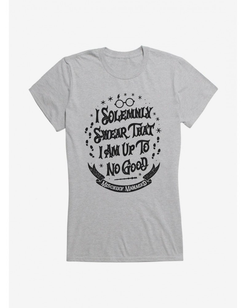 Harry Potter Solemnly Swear No Good Girls T-Shirt $9.16 T-Shirts