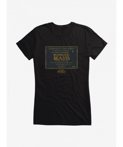 Fantastic Beasts Flourish & Blotts And Obscurus Books Girls T-Shirt $8.57 T-Shirts