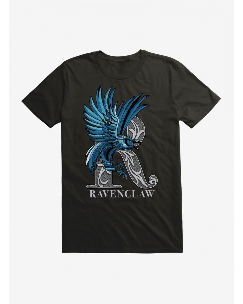 Harry Potter Ravenclaw Classic Geometric Letter T-Shirt $8.22 T-Shirts