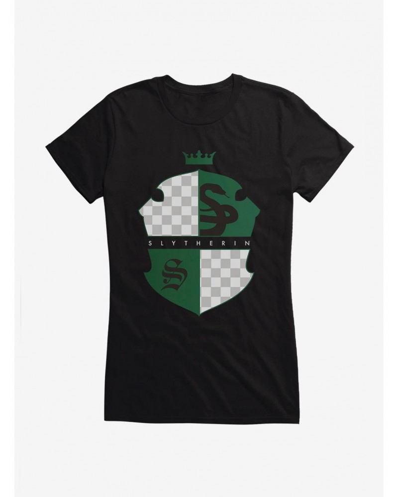 Harry Potter Slytherin Coat Of Arms Girls T-Shirt $6.97 T-Shirts