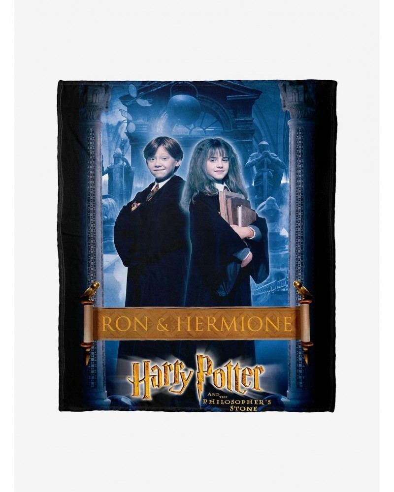 Harry Potter Ron And Hermione Throw Blanket $21.56 Blankets