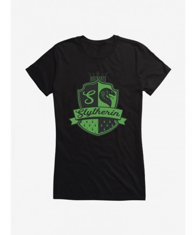 Harry Potter Slytherin House Crest Girls T-Shirt $6.37 T-Shirts