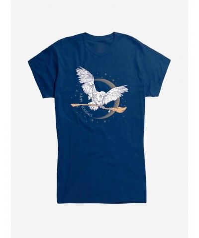 Harry Potter Hedwig Happy Holidays Girls T-Shirt $8.96 T-Shirts