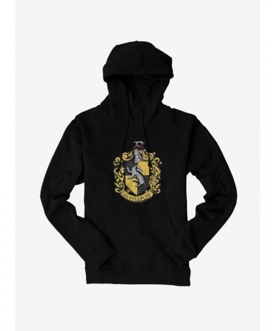 Harry Potter Hufflepuff Shield Hoodie $17.96 Hoodies