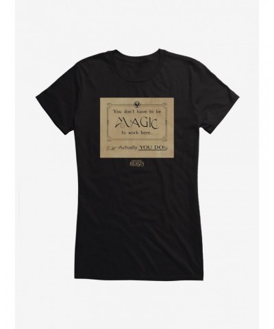 Fantastic Beasts Magic Only Girls T-Shirt $6.77 T-Shirts