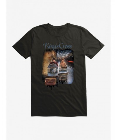 Harry Potter Platform 9 3/4 At King's Cross T-Shirt $8.03 T-Shirts