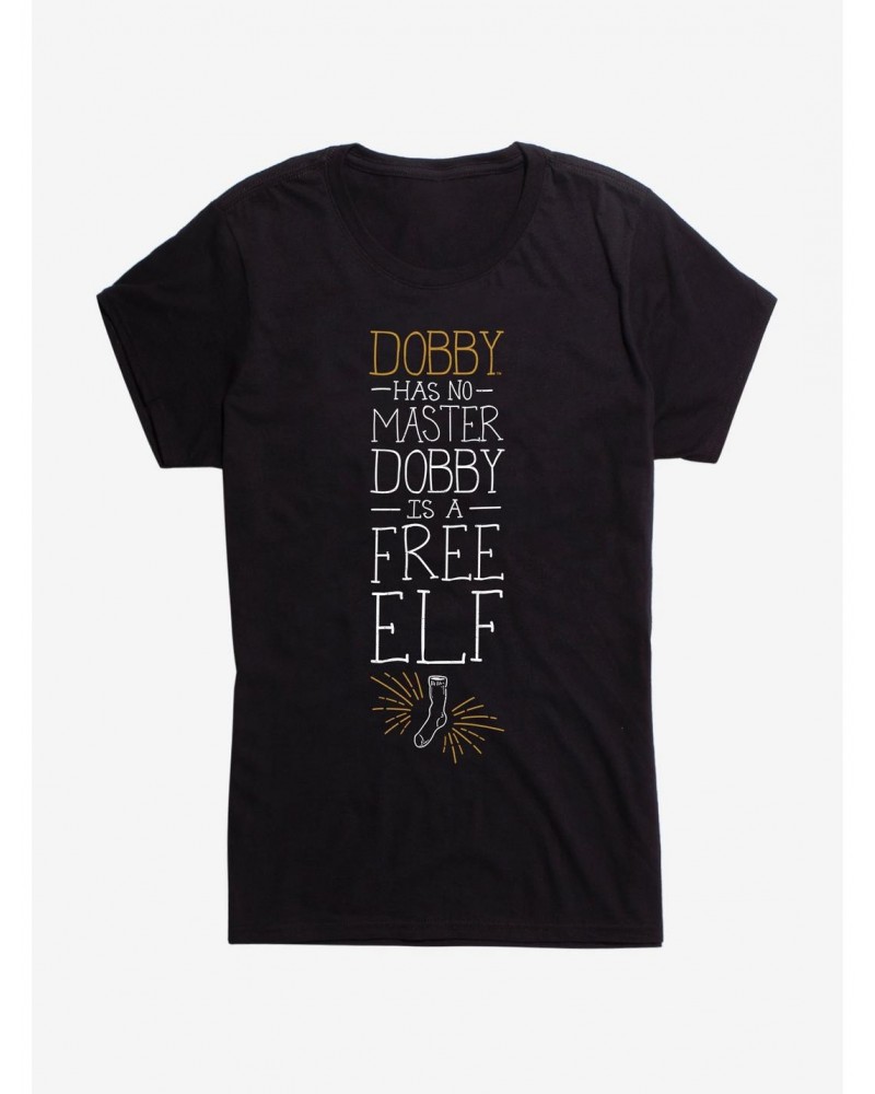 Harry Potter Dobby Has No Master Girls T-Shirt $8.37 T-Shirts