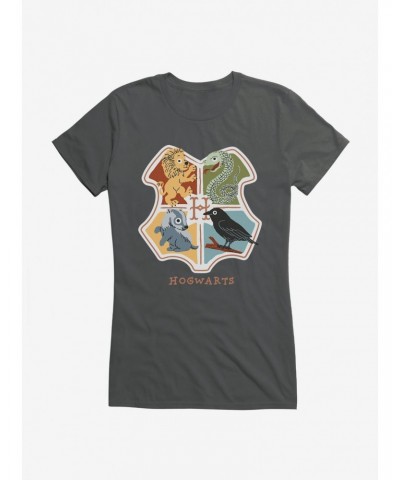 Harry Potter Hogwarts Animals Shield Girls T-Shirt $7.77 T-Shirts
