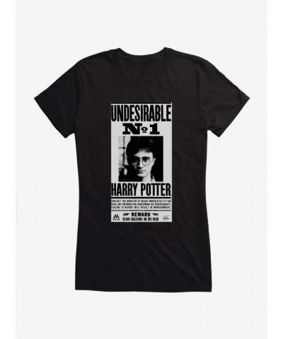 Harry Potter Undesirable No. 1 Warrant Girls T-Shirt $9.16 T-Shirts