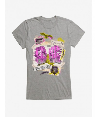 Harry Potter Diagon Alley Collage Girls T-Shirt $9.56 T-Shirts