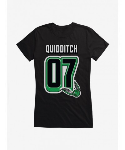 Harry Potter Quidditch 07 Patch Art Girls T-Shirt $8.57 T-Shirts