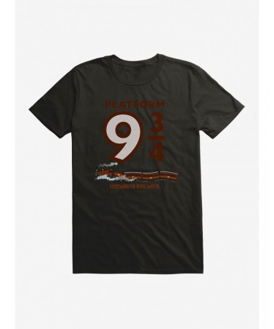 Harry Potter Platform 9 3/4 Hogwarts Railways T-Shirt $7.65 T-Shirts