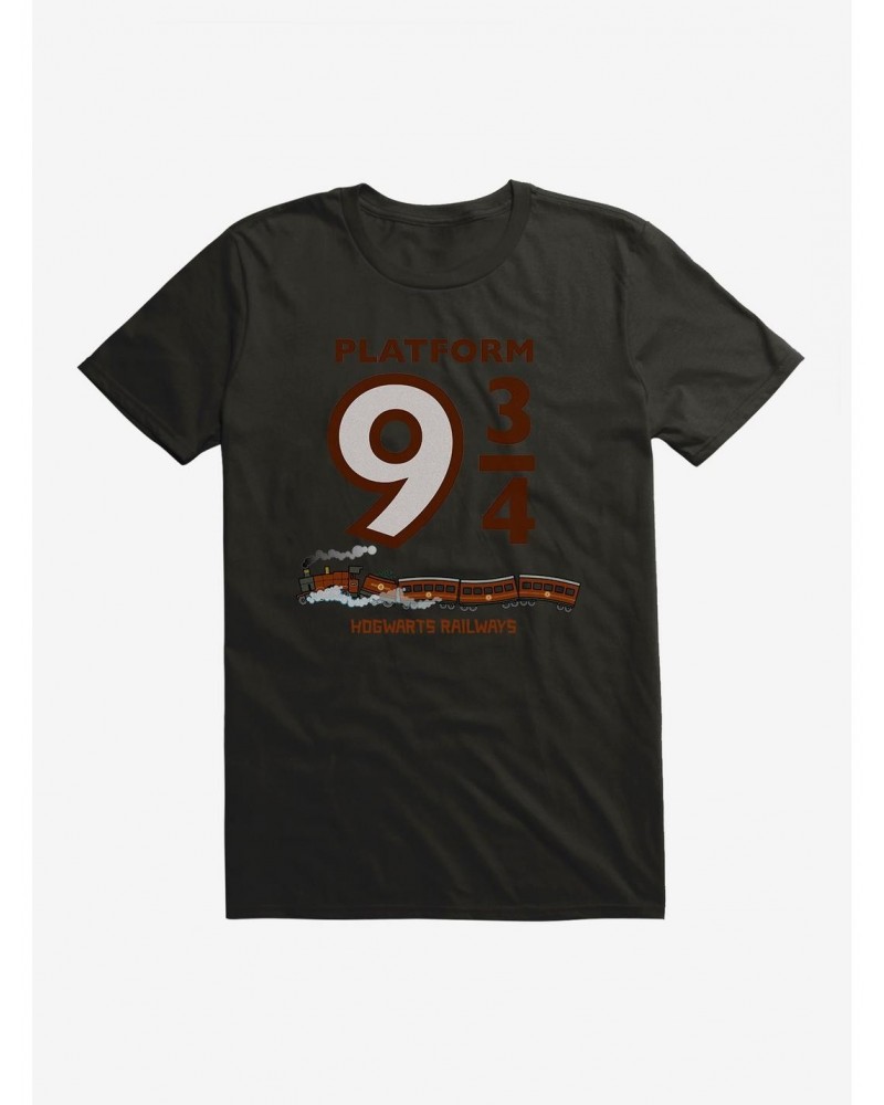 Harry Potter Platform 9 3/4 Hogwarts Railways T-Shirt $7.65 T-Shirts