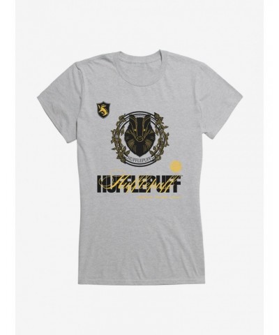 Harry Potter Hufflepuff Seal Motto Girls T-Shirt $6.18 T-Shirts