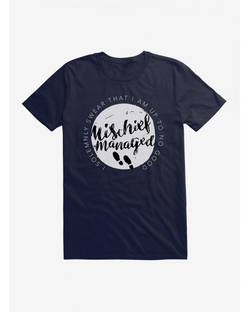 Harry Potter Mischief Managed Circular Logo T-Shirt $7.07 T-Shirts