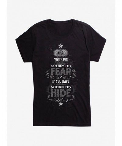 Harry Potter Nothing To Fear Quote Girls T-Shirt $7.17 T-Shirts
